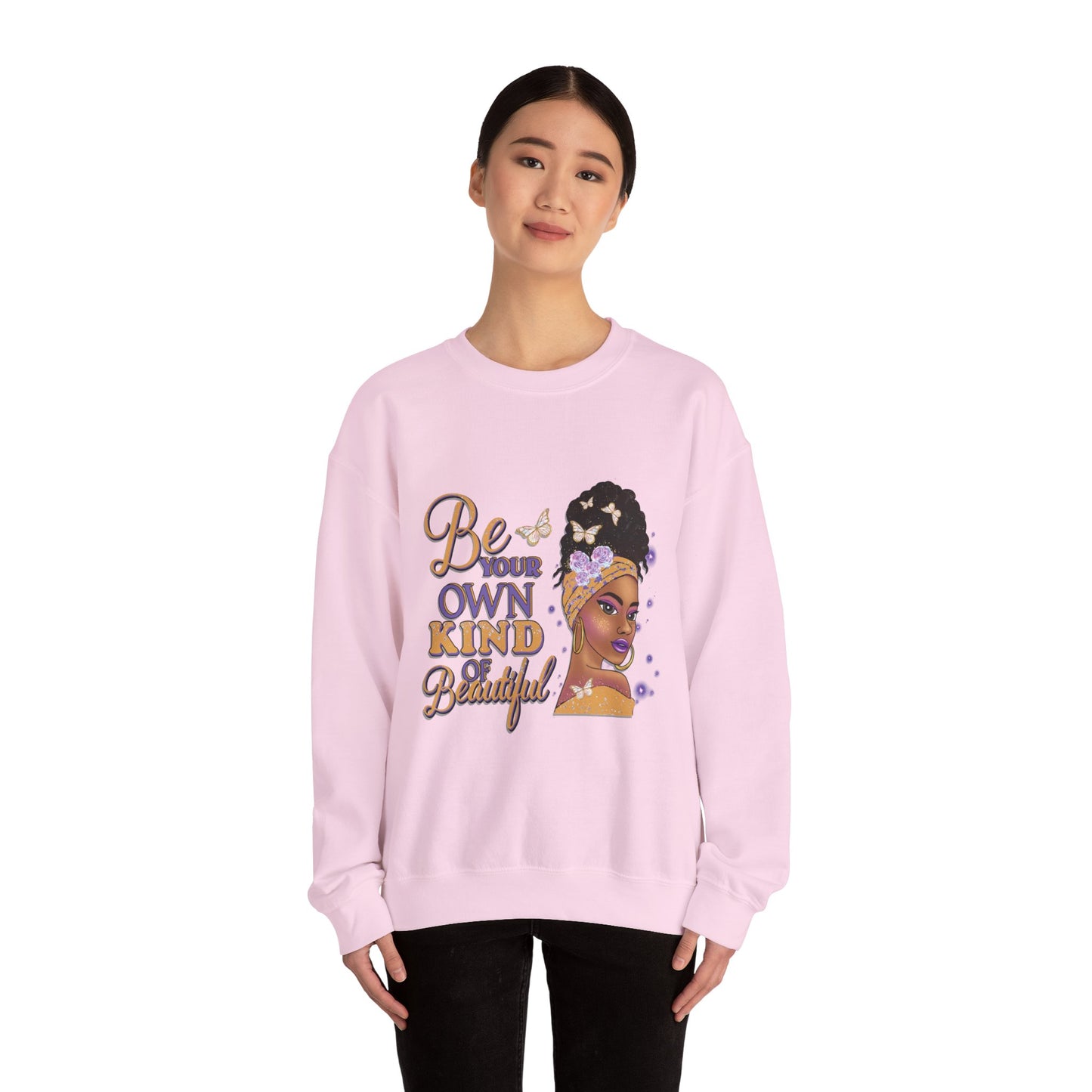Be Your Own Kind of Beautiful Unisex Heavy Blend™ Crewneck Sweatshirt