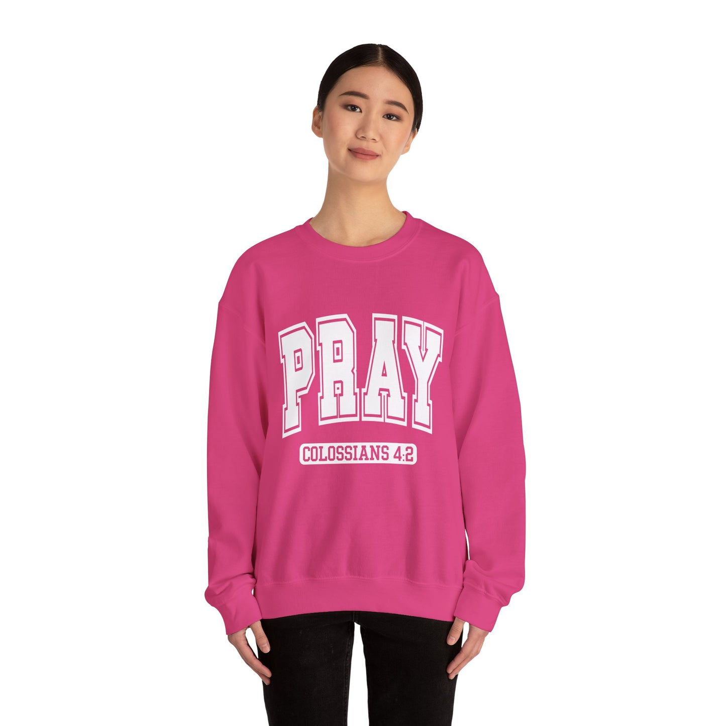"Pray" Inspirational Crewneck Sweatshirt