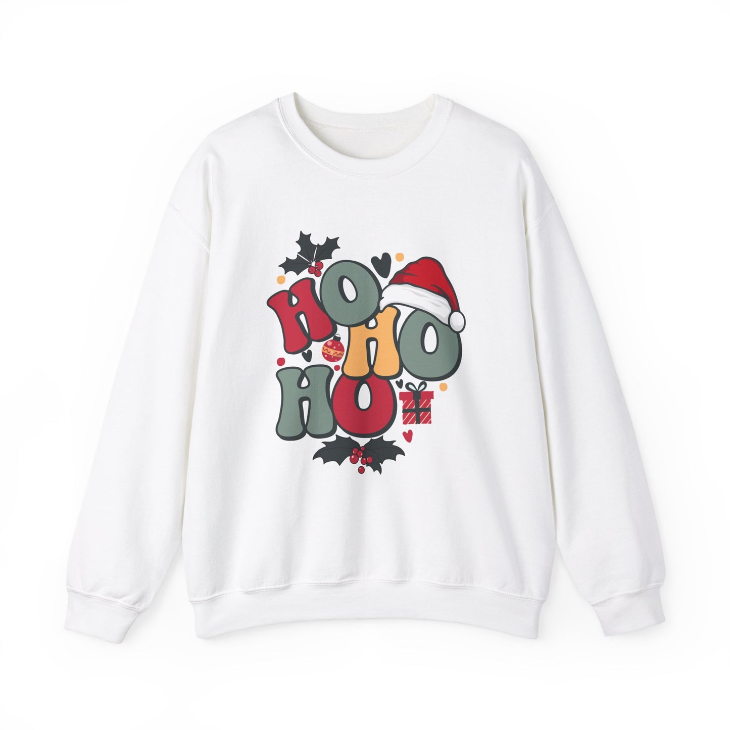 HO HO HO CHRISTMAS Unisex Heavy Blend™ Crewneck Sweatshirt