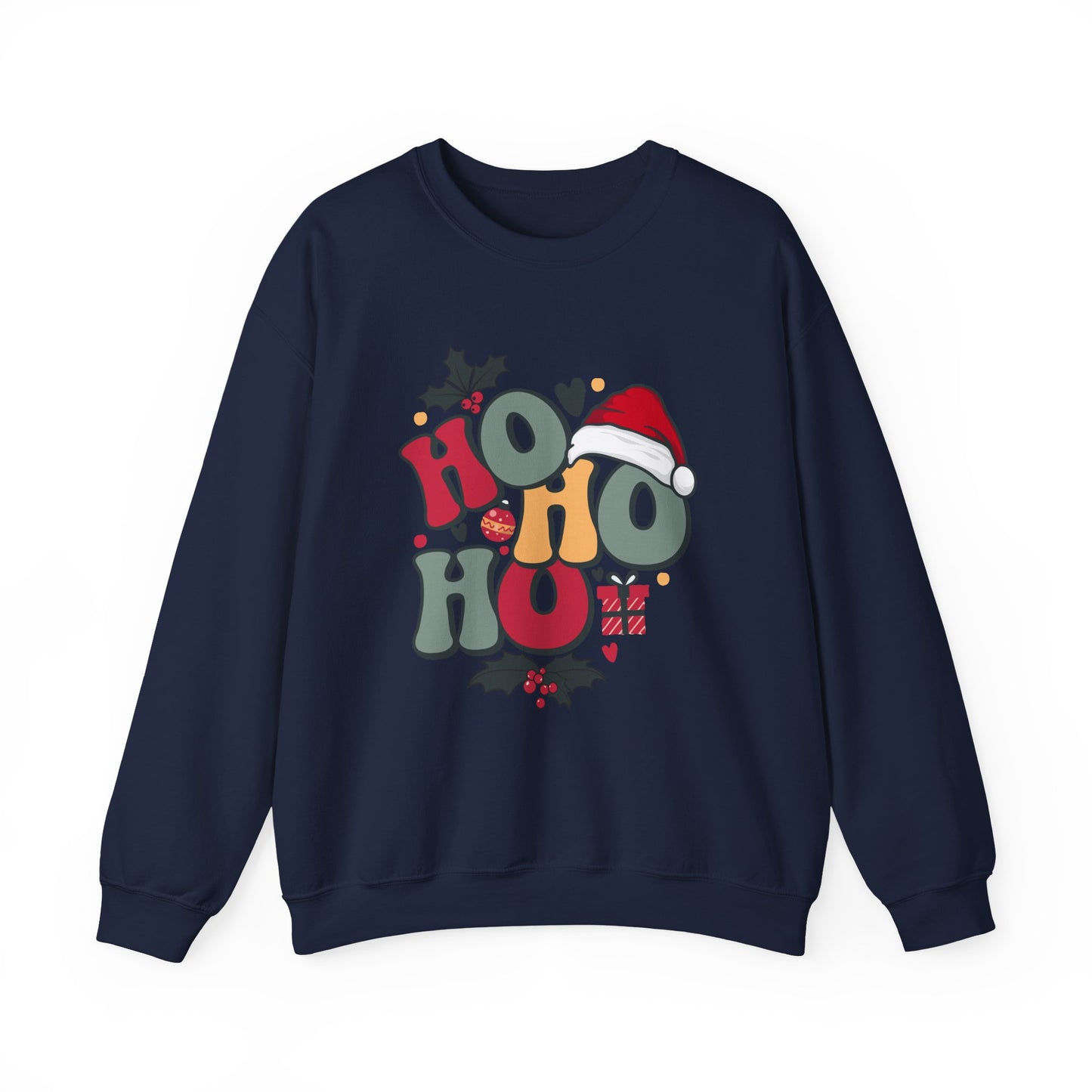 HO HO HO CHRISTMAS Unisex Heavy Blend™ Crewneck Sweatshirt