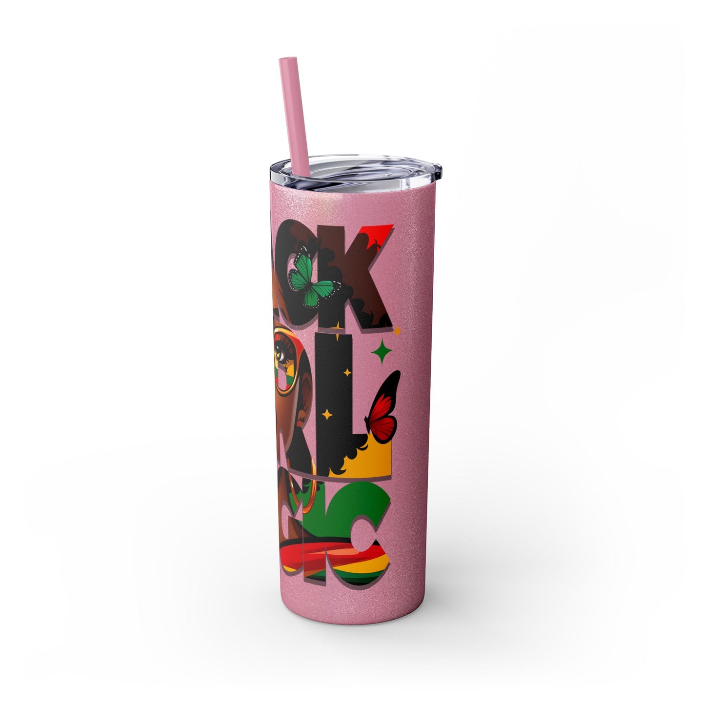 BLACK GIRL MAGIC Skinny Tumbler, 20oz