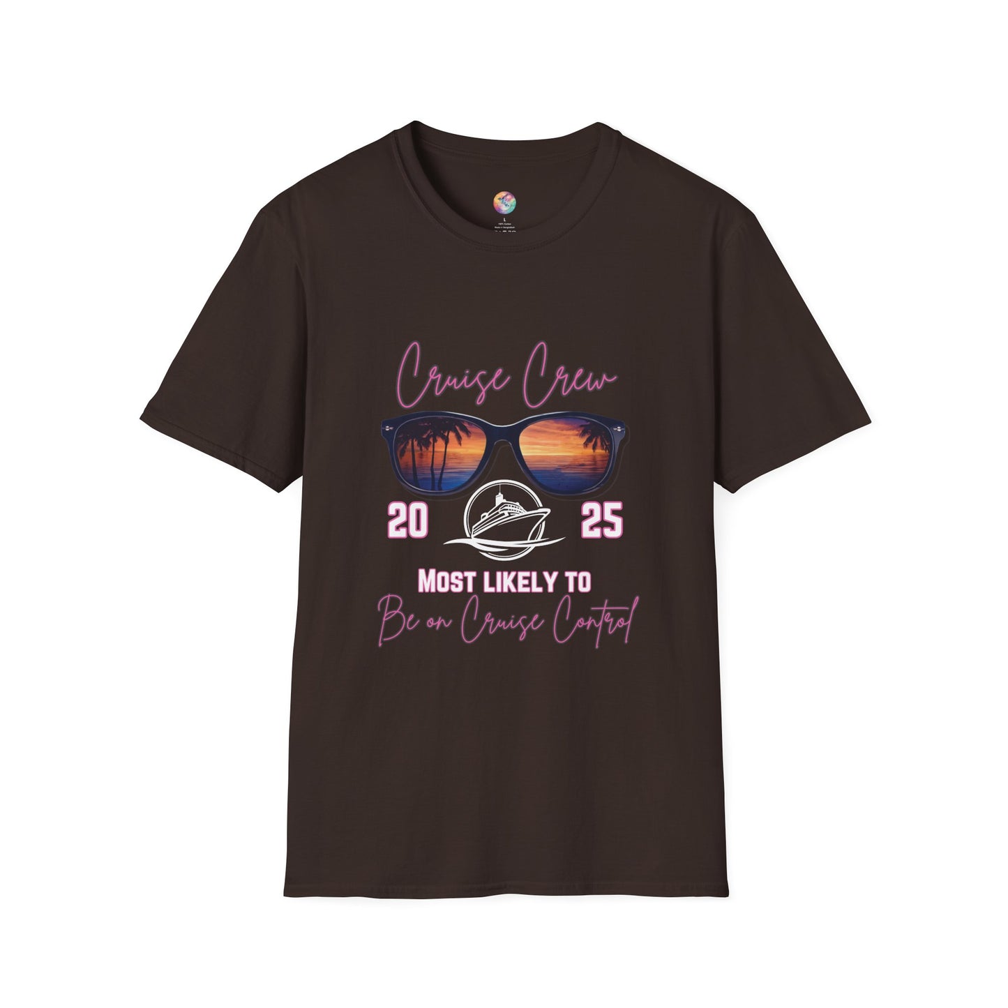 Cruise Crew 2025 T-Shirt - Most Likely to Be on Cruise Control