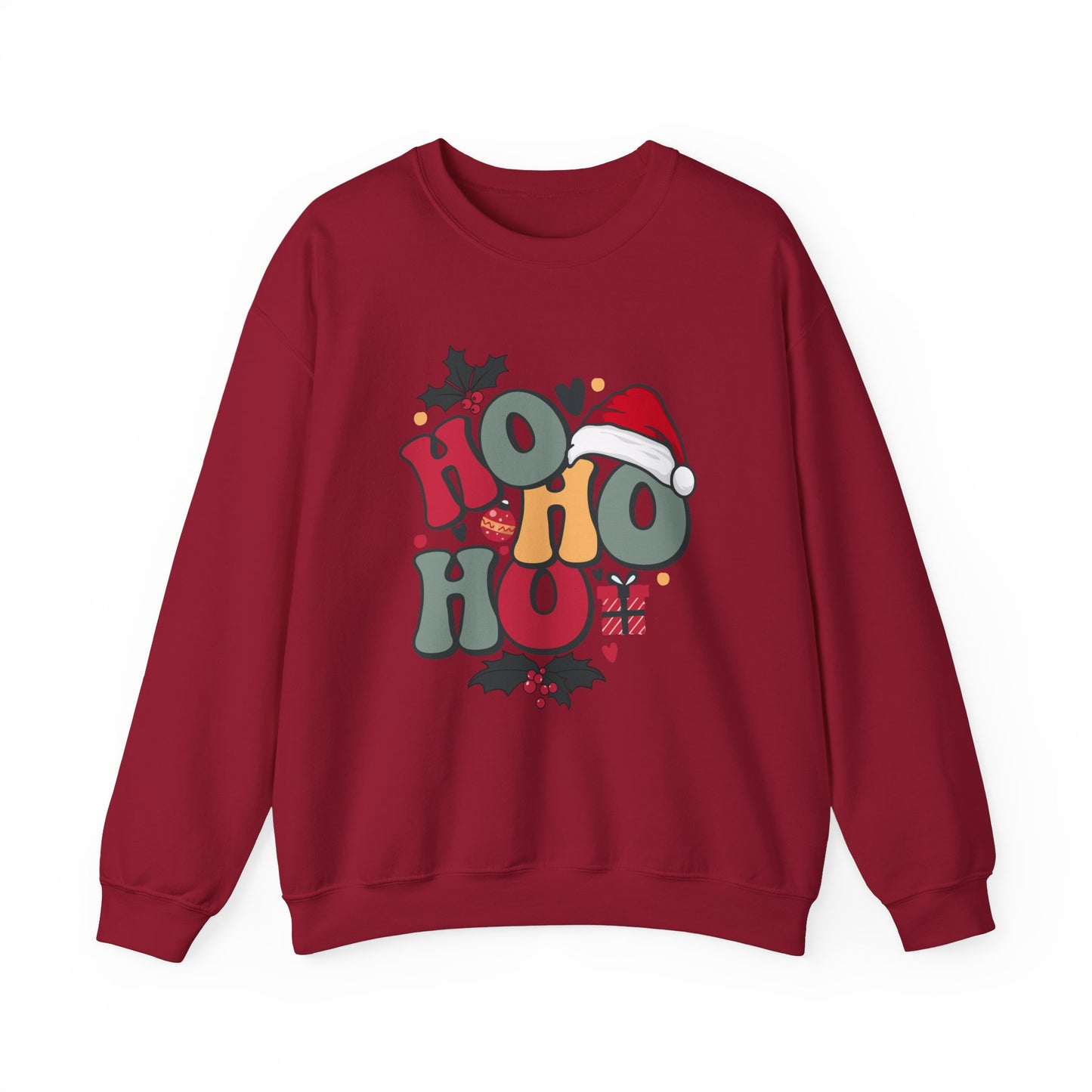 HO HO HO CHRISTMAS Unisex Heavy Blend™ Crewneck Sweatshirt