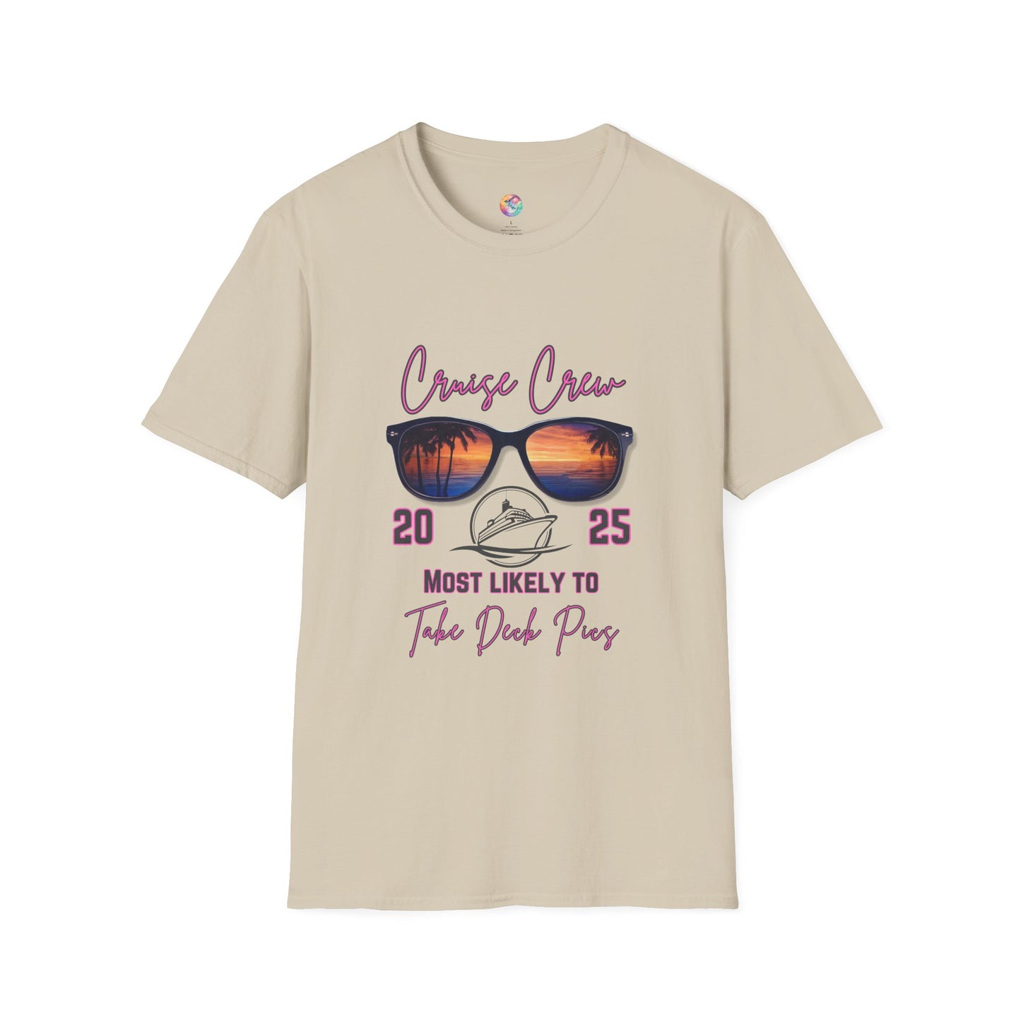 Cruise Crew 2025 T-Shirt - Most Likely to Take Deck Pics