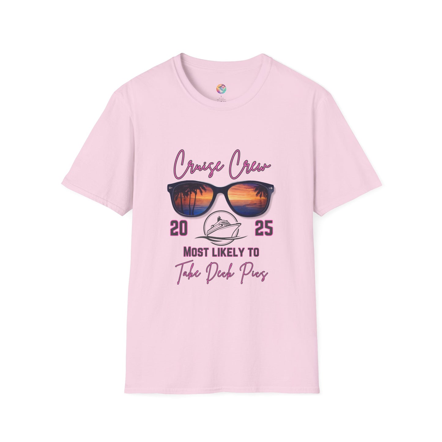 Cruise Crew 2025 T-Shirt - Most Likely to Take Deck Pics