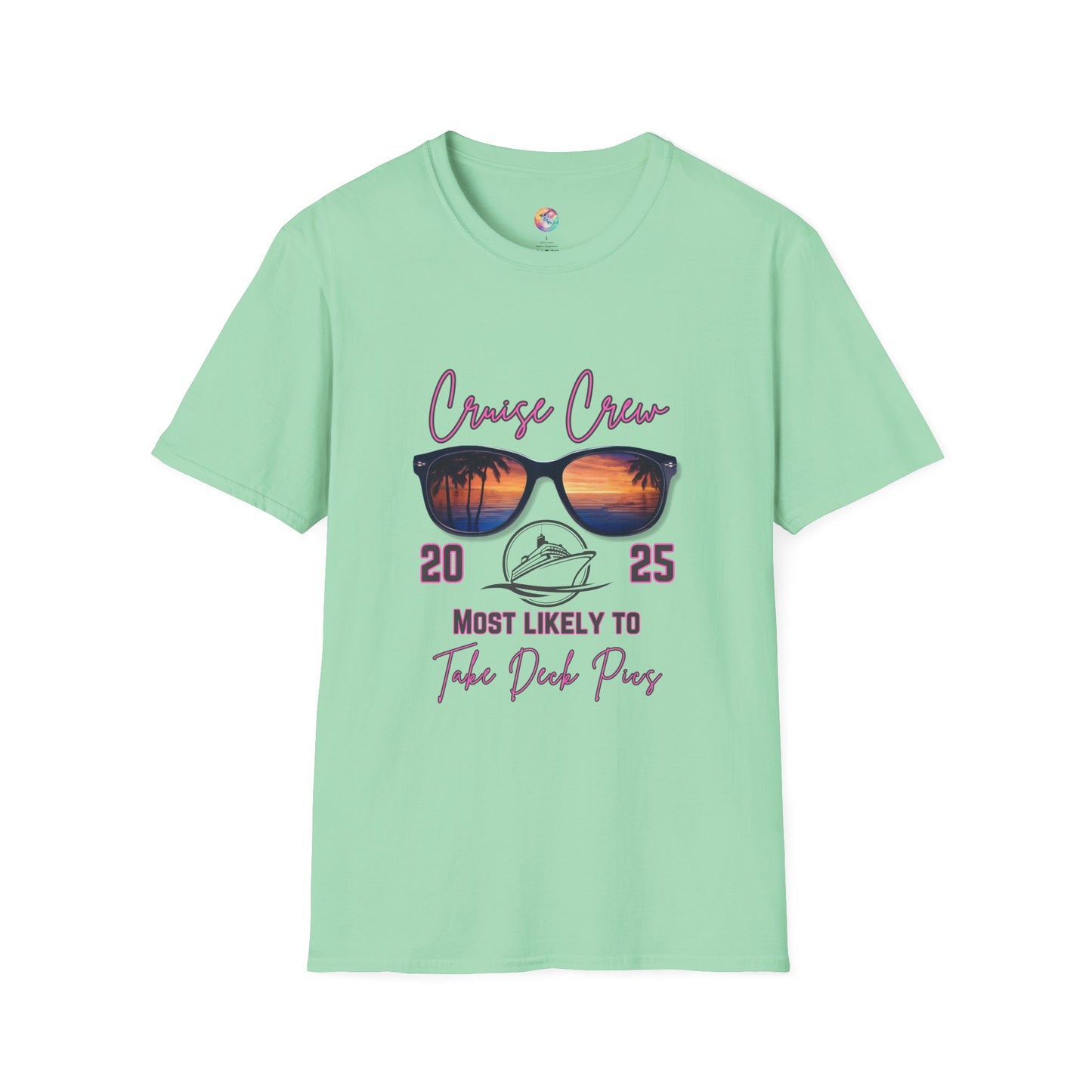 Cruise Crew 2025 T-Shirt - Most Likely to Take Deck Pics