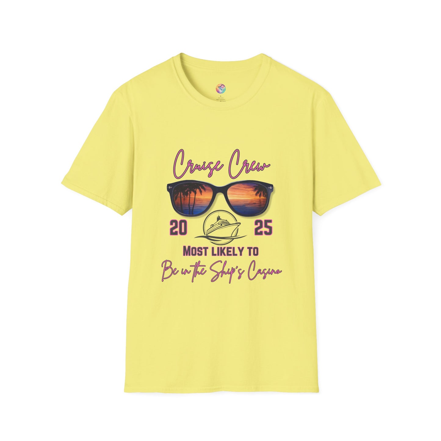 Cruise Crew 2025 T-Shirt - Most Likely to Be in the Ship’s Casino