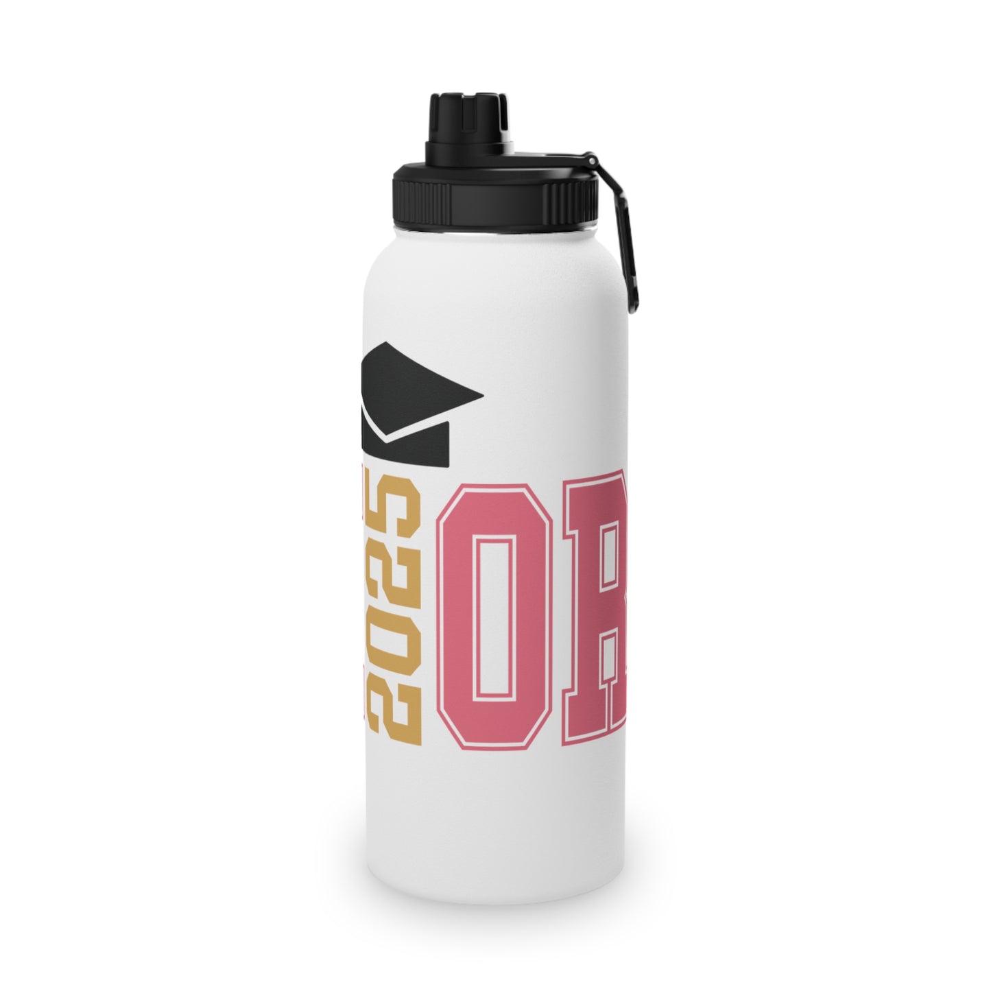SENIOR CLASS OF 2025 (V2) Stainless Steel Water Bottle, Sports Lid