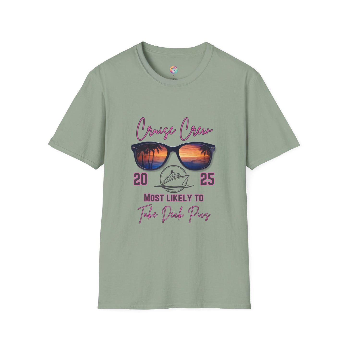 Cruise Crew 2025 T-Shirt - Most Likely to Take Deck Pics