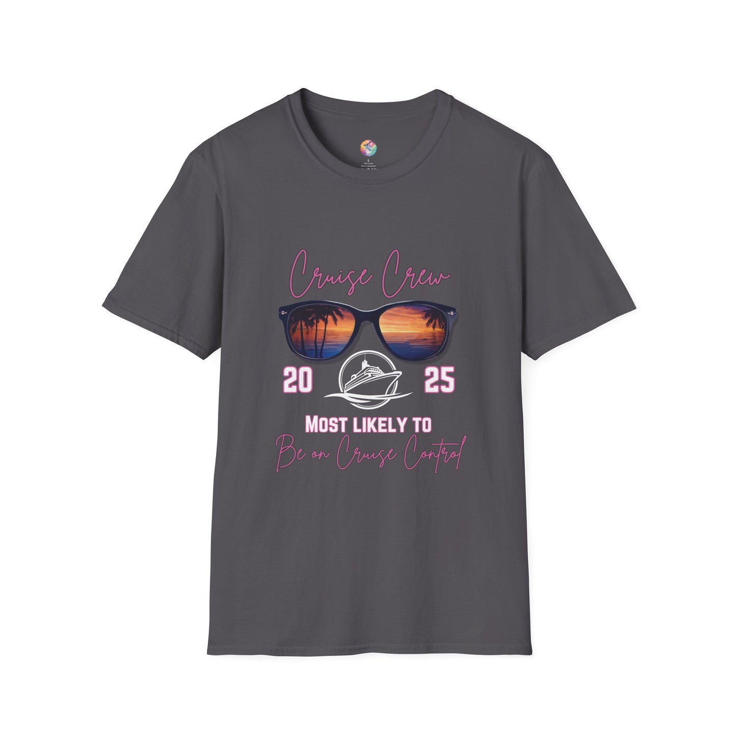 Cruise Crew 2025 T-Shirt - Most Likely to Be on Cruise Control