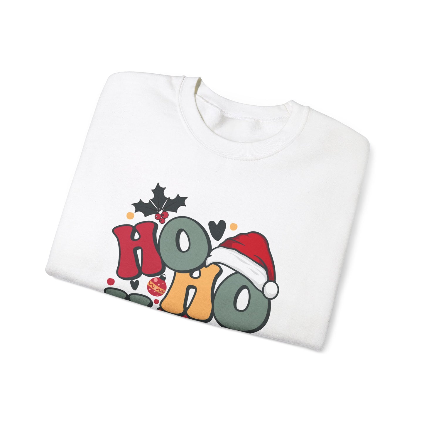 HO HO HO CHRISTMAS Unisex Heavy Blend™ Crewneck Sweatshirt