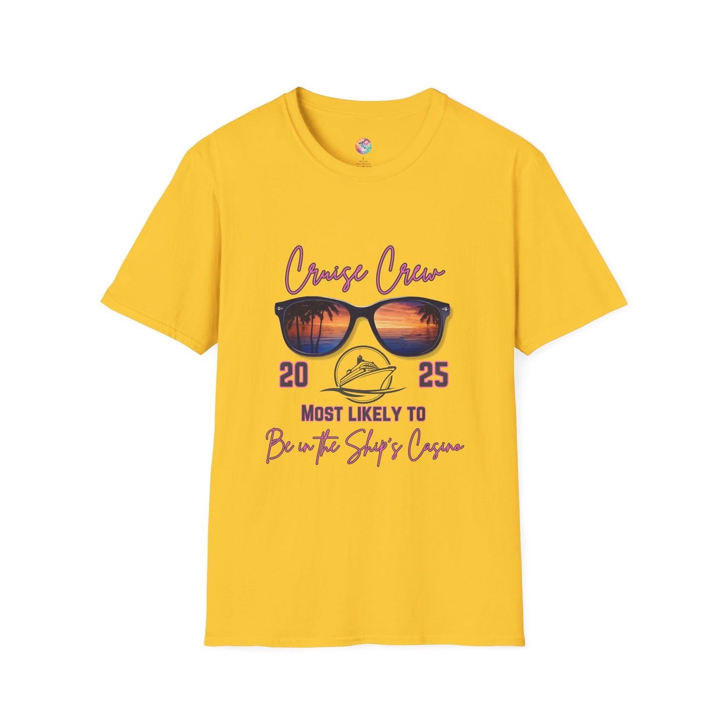 Cruise Crew 2025 T-Shirt - Most Likely to Be in the Ship’s Casino