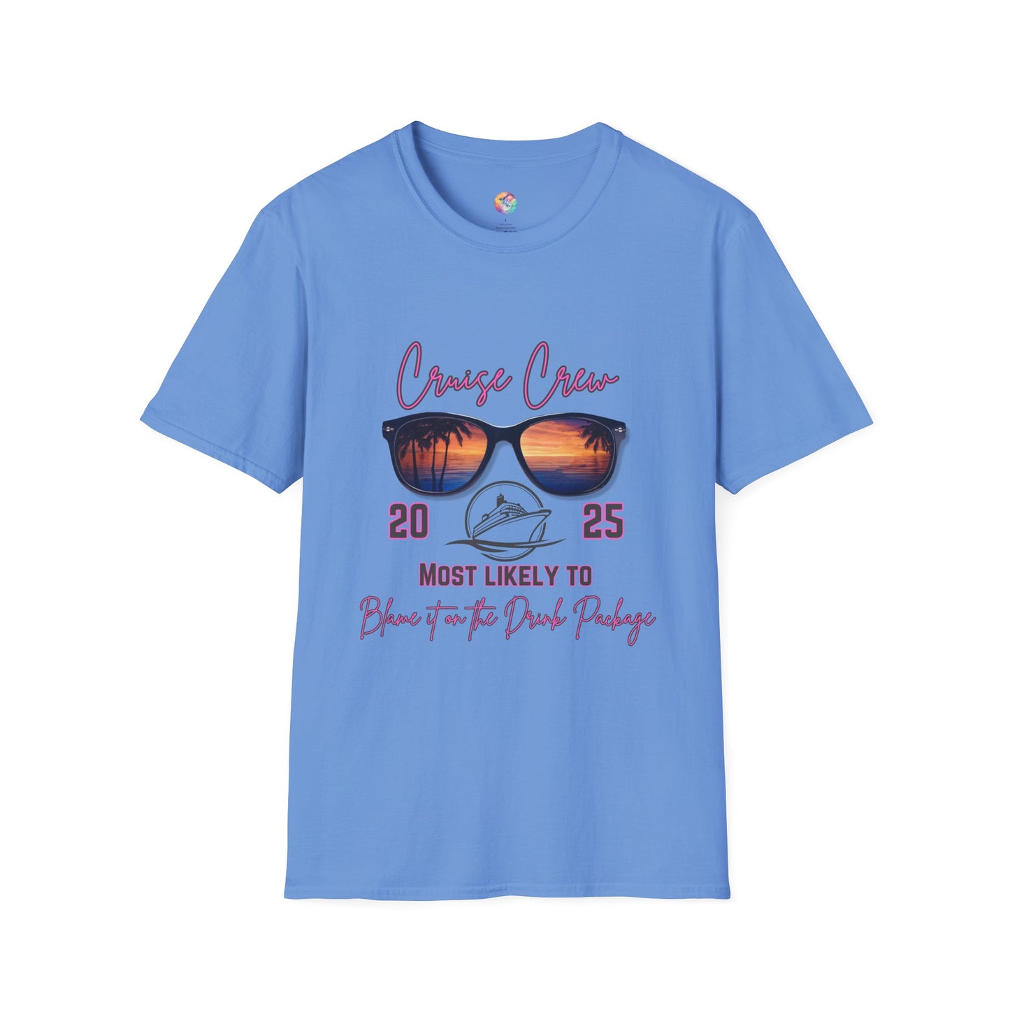 Cruise Crew 2025 T-Shirt - Most Likely to Blame it on the Drink Package