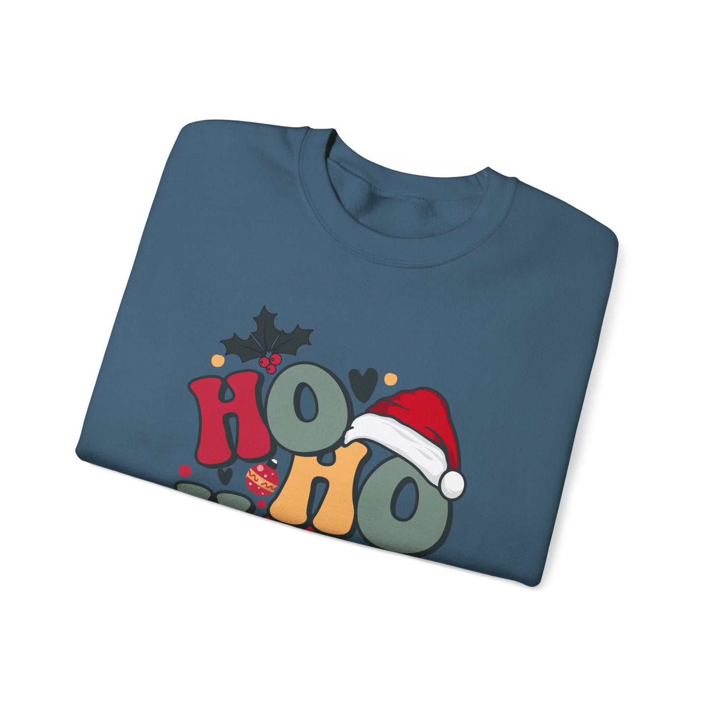 HO HO HO CHRISTMAS Unisex Heavy Blend™ Crewneck Sweatshirt