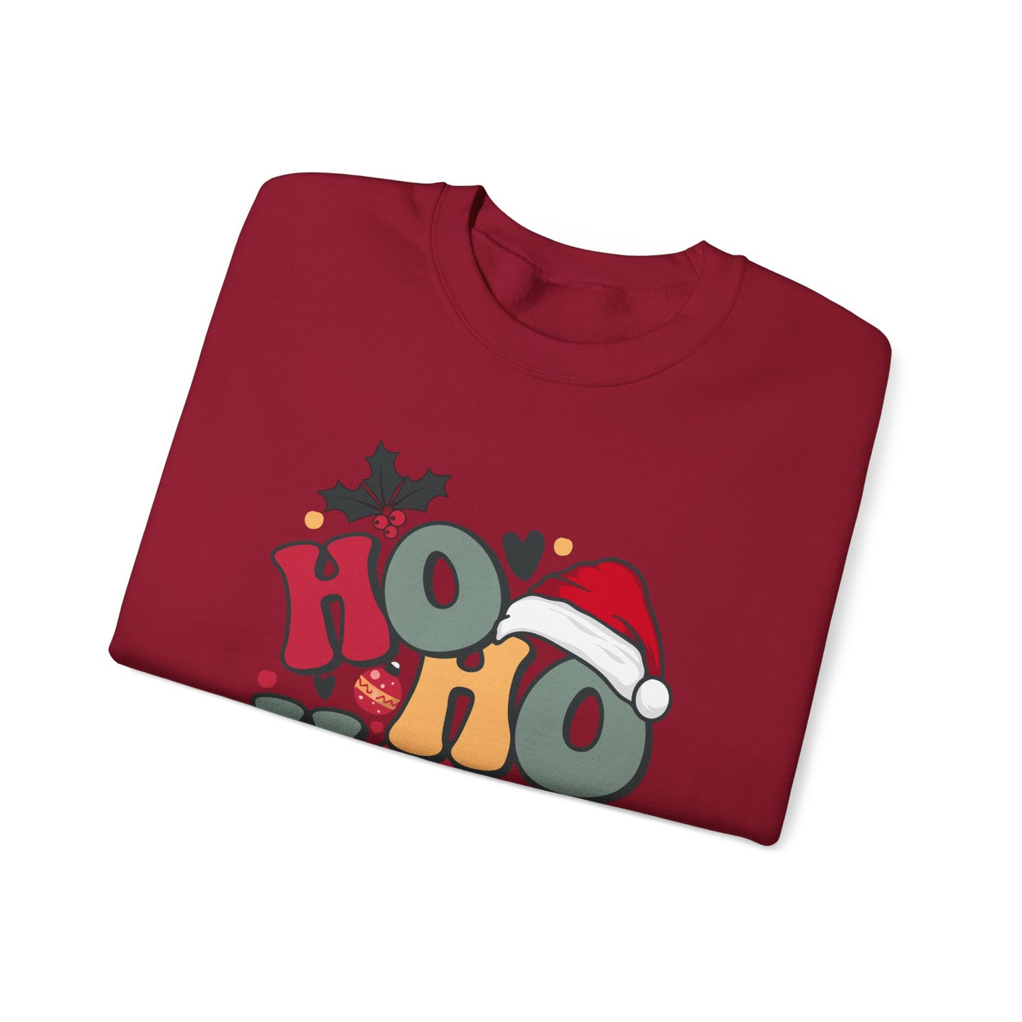 HO HO HO CHRISTMAS Unisex Heavy Blend™ Crewneck Sweatshirt