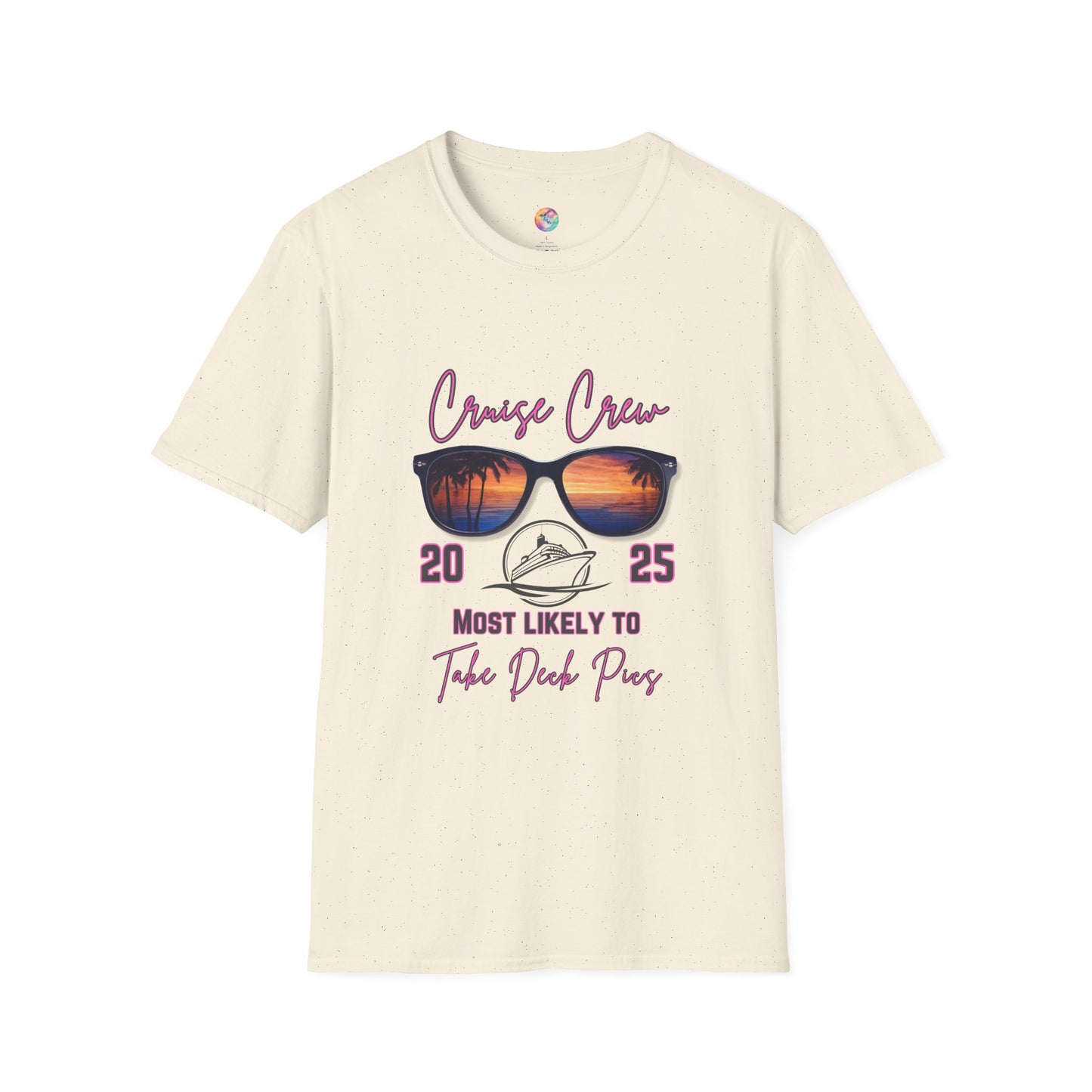 Cruise Crew 2025 T-Shirt - Most Likely to Take Deck Pics