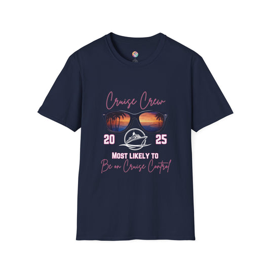 Cruise Crew 2025 T-Shirt - Most Likely to Be on Cruise Control