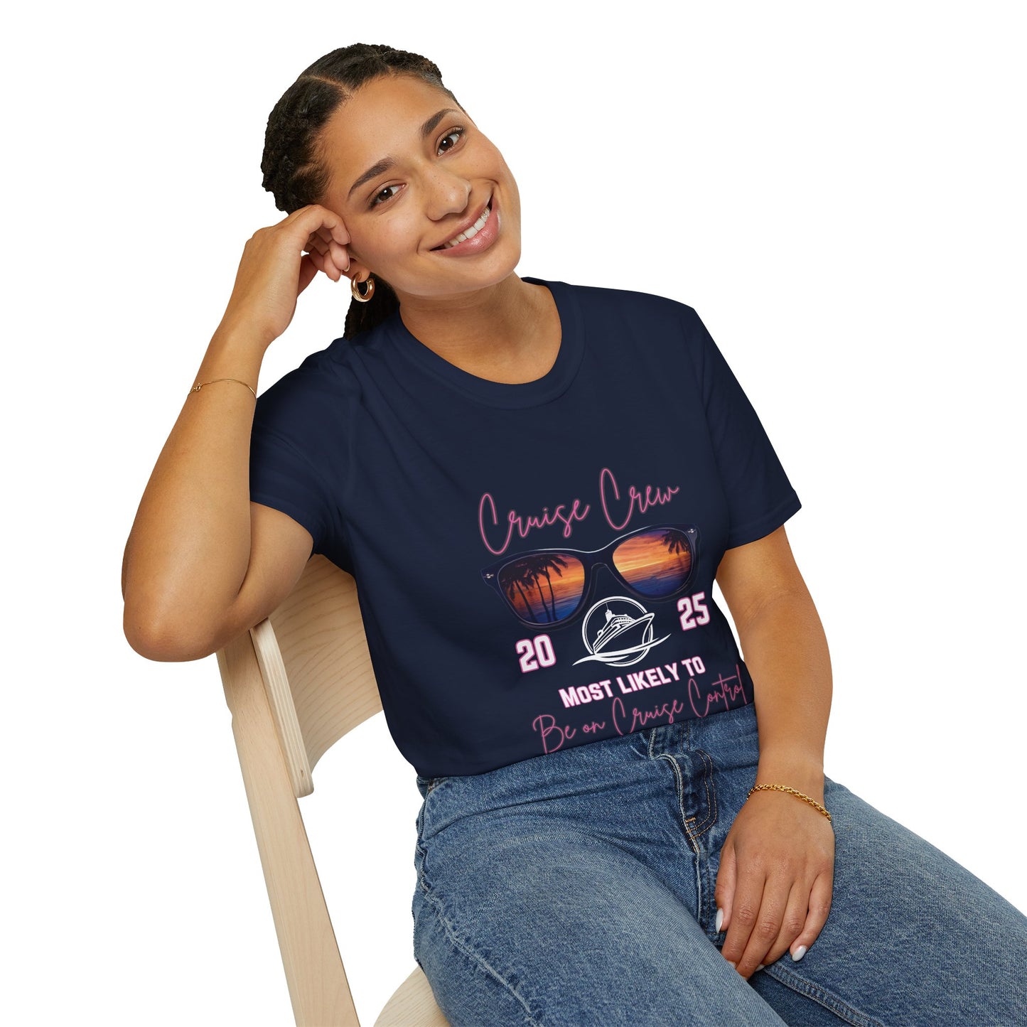 Cruise Crew 2025 T-Shirt - Most Likely to Be on Cruise Control