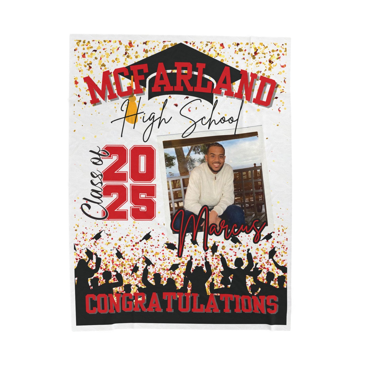 Graduation Plush Blanket