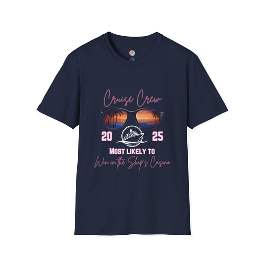 Cruise Crew 2025 T-Shirt - Most Likely to Win in the Ship’s Casino